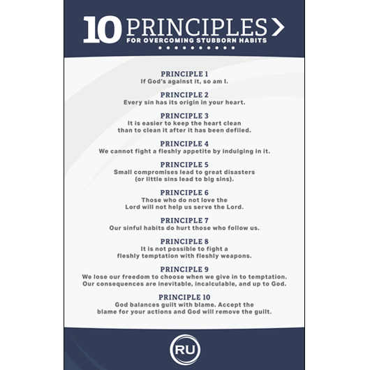 Ten Principles Poster – 11″ X 17″ – RU Recovery