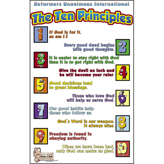 Kidz Club Ten Principles Poster – RU Recovery